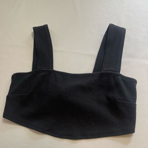 Free People Beach Black Crop Top Size Medium - Picture 9 of 9